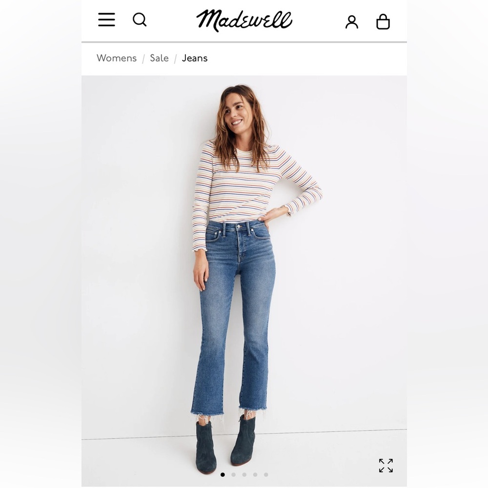 Madewell Cali Demi-Boot Blue Jeans